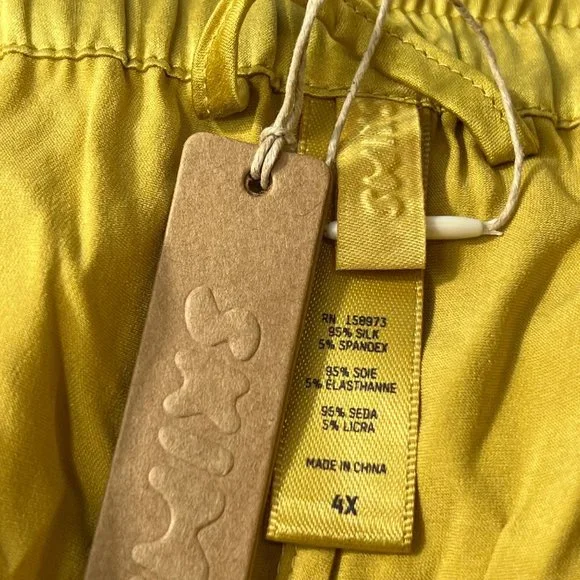 SKIMS Silk Sleep Pants Topaz Womens 4X - Picture 7 of 9